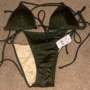 Dark Green Pacsun Bikini Set